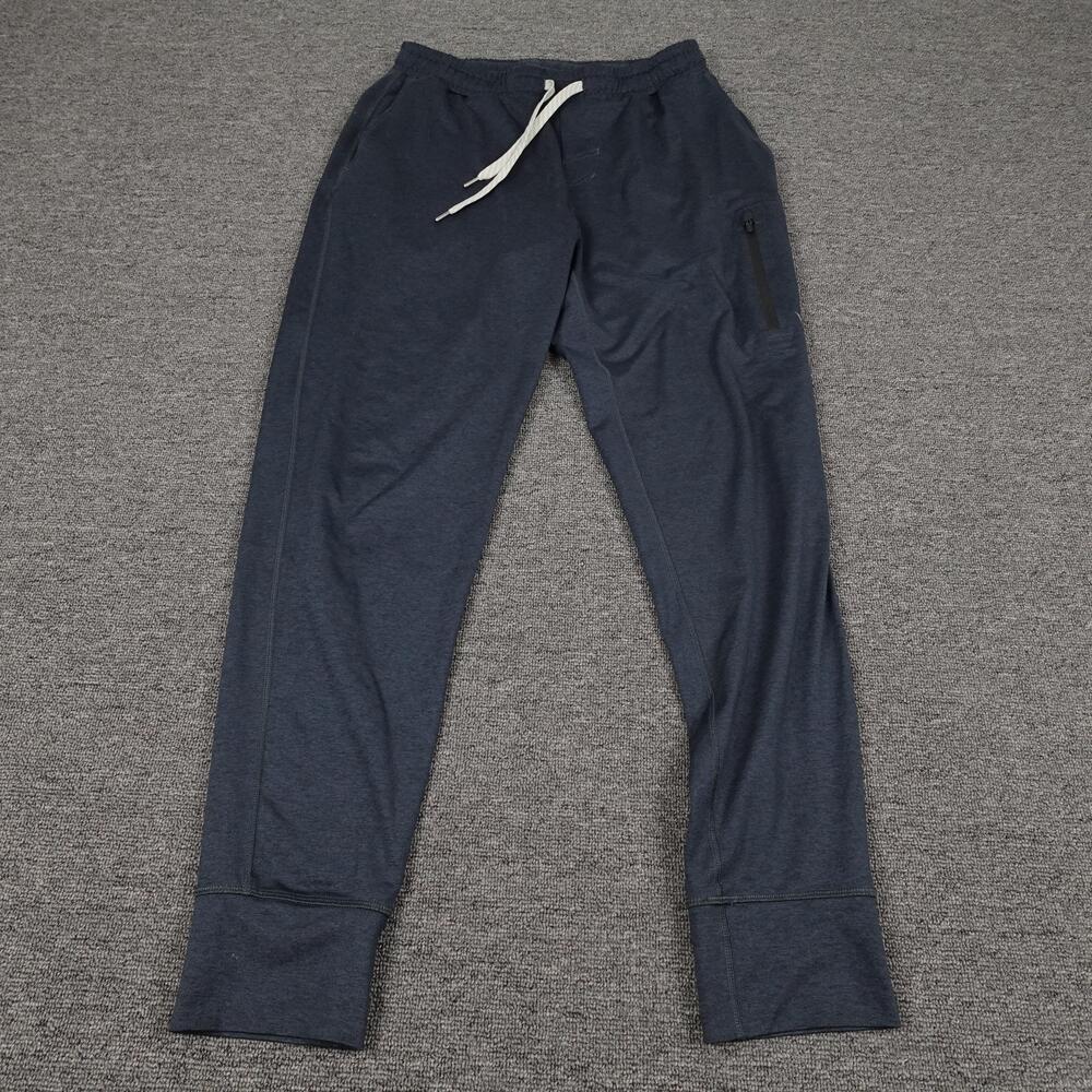 Vuori Jogger Pants Mens Small Blue Sunday Performance Athletic Zip Pocket V416